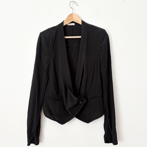 Vintage hinge silk drape blazer - Picture 3 of 5